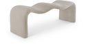 Willow Corduroy Fabric Upholstered Bench - Beige