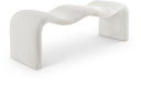 Willow Corduroy Fabric Upholstered Bench - Cream