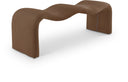Willow Corduroy Fabric Upholstered Bench - Saddle
