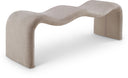 Willow Chenille Fabric Upholstered Bench - Beige