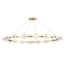 Aged Brass Austen Chandelier 58" x 4.75" by Hudson Valley