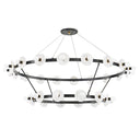 Aged Brass and Old Bronze Austen Chandelier 58" x 16.75" by Hudson Valley