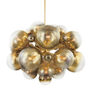 Vintage Polished Brass Kyoto Chandelier 36" by Corbett Lighting, view 5