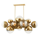 Vintage Polished Brass Kyoto Chandelier 36" by Corbett Lighting, view 2