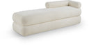Kennedy Teddy Fabric Upholstered Bench - Cream