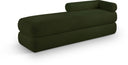 Kennedy Teddy Fabric Upholstered Bench - Green