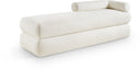 Kennedy Chenille Fabric Upholstered Bench - Cream