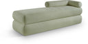 Kennedy Chenille Fabric Upholstered Bench - Mint