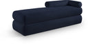 Kennedy Chenille Fabric Upholstered Bench - Blue