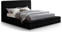 Dexter Corduroy Fabric Upholstered Bed - Black
