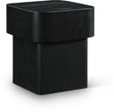 Oakmont Oak Veneer End / Side Table - Black