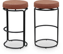 Madison Vegan Leather Upholstered Bar Stool - Cognac
