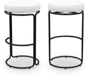 Madison Vegan Leather Upholstered Bar Stool - Cream