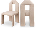 Bennett Boucle Fabric Upholstered Dining Chair - Beige