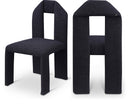 Bennett Boucle Fabric Upholstered Dining Chair - Black