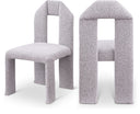 Bennett Boucle Fabric Upholstered Dining Chair - Taupe