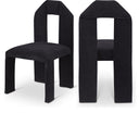 Bennett Chenille Fabric Upholstered Dining Chair - Black
