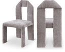 Bennett Chenille Fabric Upholstered Dining Chair - Grey