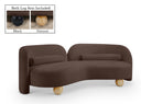 Daphne 89" Chenille Fabric Upholstered Sofa - Brown