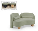 Daphne 64" Chenille Fabric Upholstered Loveseat - Mint