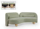 Daphne 89" Chenille Fabric Upholstered Sofa - Mint