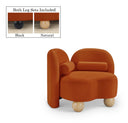 Daphne Velvet Upholstered Chair - Cognac