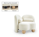 Daphne Velvet Upholstered Chair - Cream