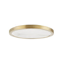 Aged Brass Woodhaven Flush Mount 18" by Hudson Valley