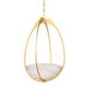 Aged Brass Lloyd Pendant 18.5" by Hudson Valley