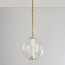 Vintage Brass Pietra Pendant 12" by Corbett Lighting