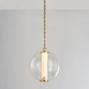 Vintage Brass Pietra Pendant 12" by Corbett Lighting, view 3