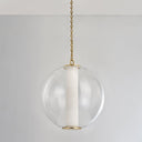 Vintage Brass Pietra Pendant 20" by Corbett Lighting, view 2