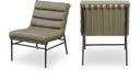 Burke Vegan Leather Upholstered Accent Chair - Olive