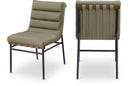 Burke Vegan Leather Upholstered Dining Chair - Olive