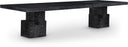 Anzio 96" - 144" Oak Veneer Extendable Dining Table - Black