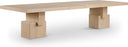 Anzio 96" - 144" Oak Veneer Extendable Dining Table - Natural