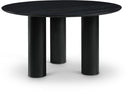 Colosseum 54" Solid Wood And Oak Veneer Dining Table - Black