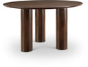 Colosseum 54" Solid Wood And Oak Veneer Dining Table - Brown