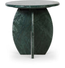 Formentera Genuine Marble End / Side Table - Green