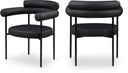 Blake Vegan Leather Upholstered Dining Chair - Black