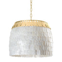 Vintage Gold Leaf Coralie Chandelier 21" by Corbett Lighting