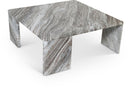 Livorno Genuine Marble Coffee Table - Brown