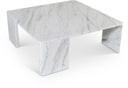 Livorno Genuine Marble Coffee Table - White