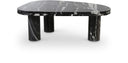 Messina Genuine Marble Coffee Table - Black