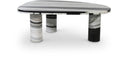 Messina Genuine Marble Coffee Table - Panda
