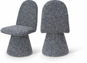 Renuar Fabric Upholstered Dining Chair - Blue