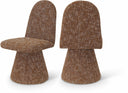 Renuar Fabric Upholstered Dining Chair - Cognac