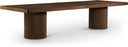 Belinda 96" - 144" Solid Wood And Oak Veneer Extendable Dining Table - Brown