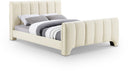 Camila Chenille Fabric Upholstered Bed - Beige