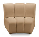 Infinity Velvet Upholstered Modular Chair - Camel